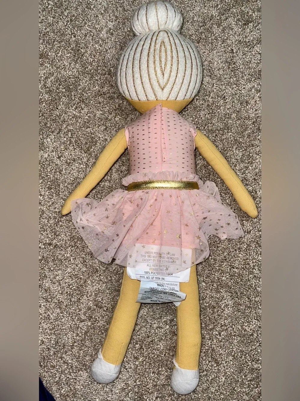 Pillowfort Ballerina plush stuffed doll 21 inch